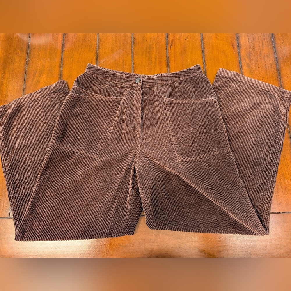 J. Jill Chocolate Corduroy Trousers